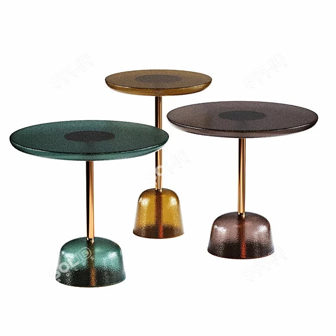 Modern Glass Coffee Table Unique 3D model image 1