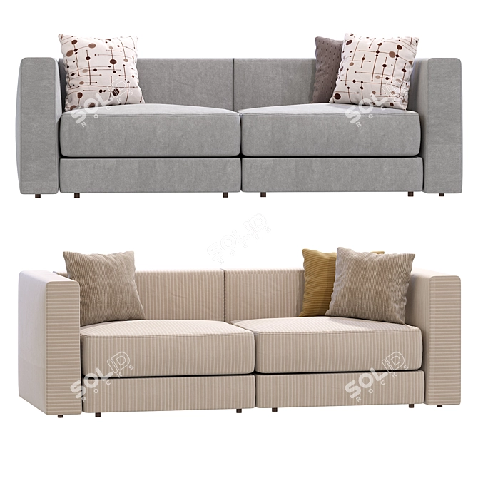 IKEA Jattebo Modern Sectional Couch 3D model image 3