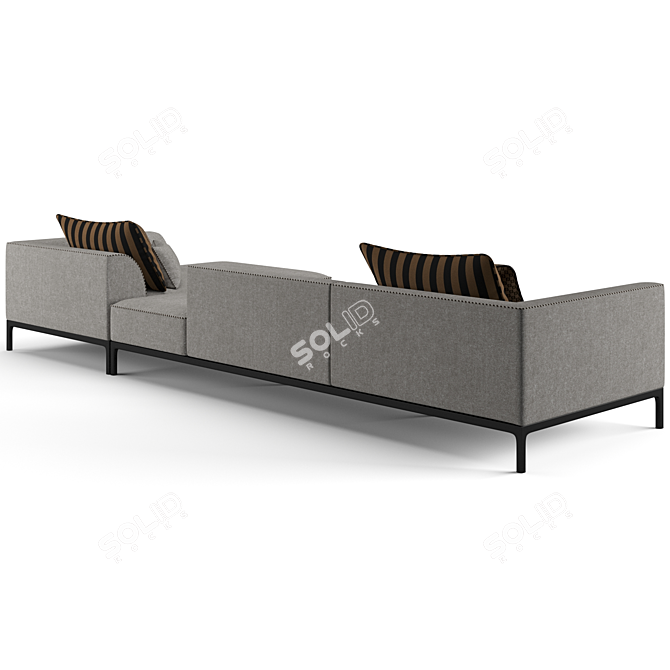 Luxury Fendi Casa Five Sofa 3D model image 5