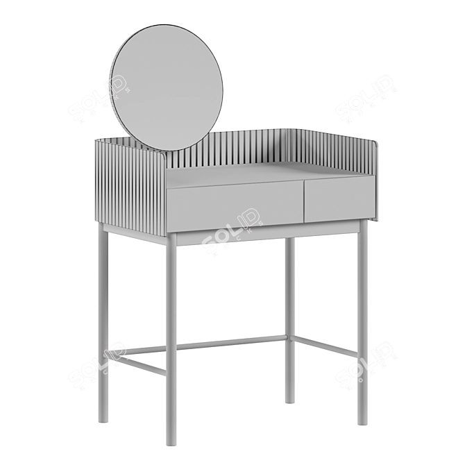 Lazar Vanity Table with Drawers 3D model image 3