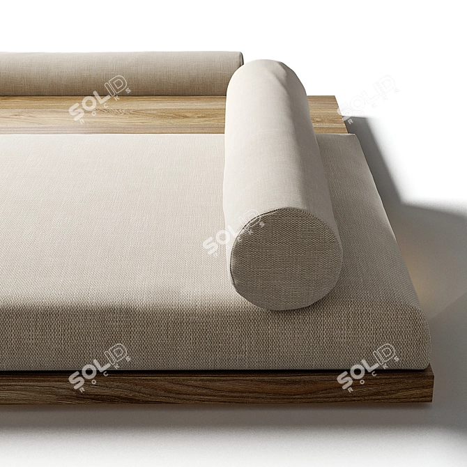 Japandi Harmony Couch 3D model image 6