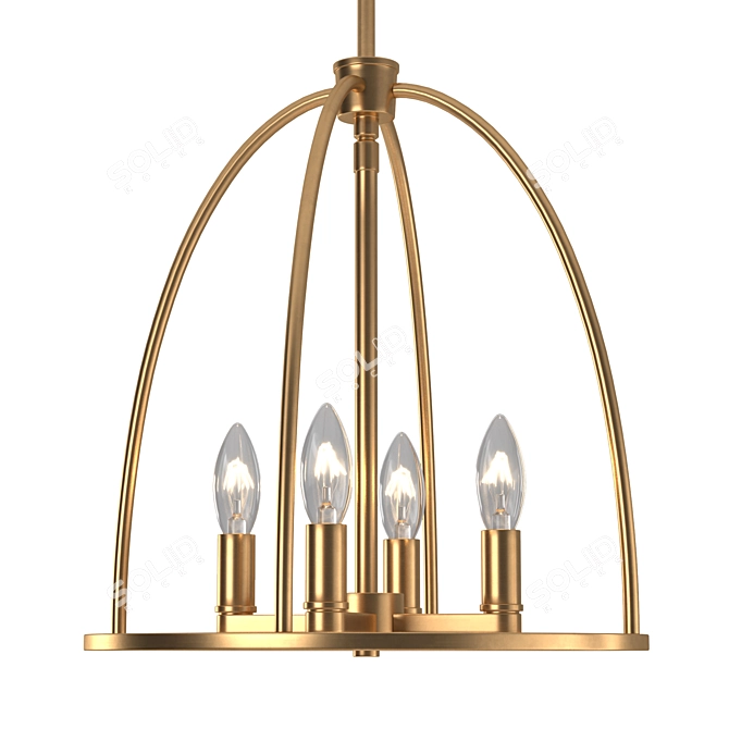 Elegant Crystorama Abbott Lighting 3D model image 3