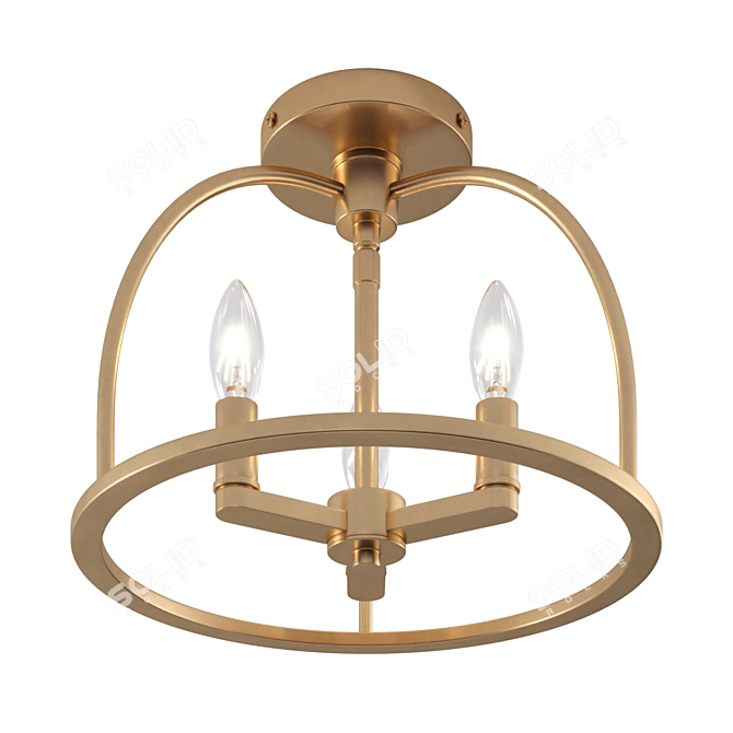 Elegant Crystorama Abbott Lighting 3D model image 6