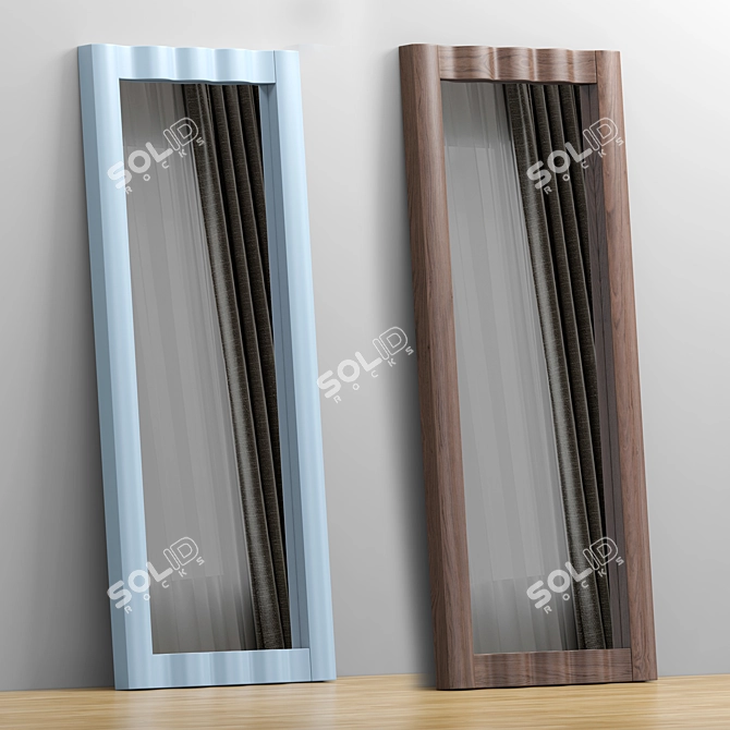 Ebba Wall Mirror - Urban Sophistication 3D model image 2