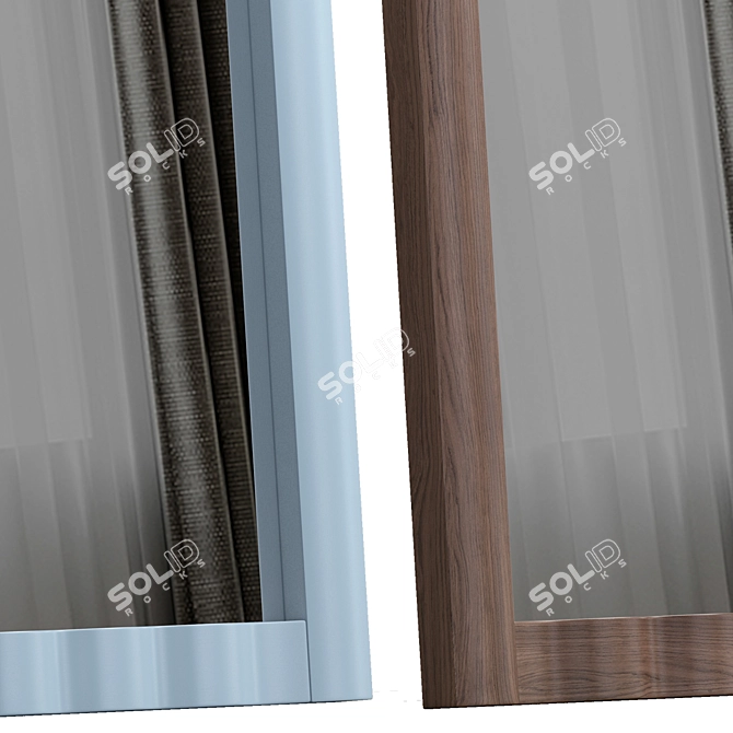 Ebba Wall Mirror - Urban Sophistication 3D model image 4