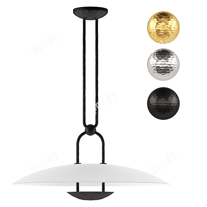 Elegant Visual Comfort Pendant Lighting 3D model image 1