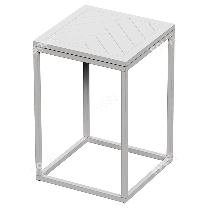 Geometric Ornament Side Table 3D model image 3