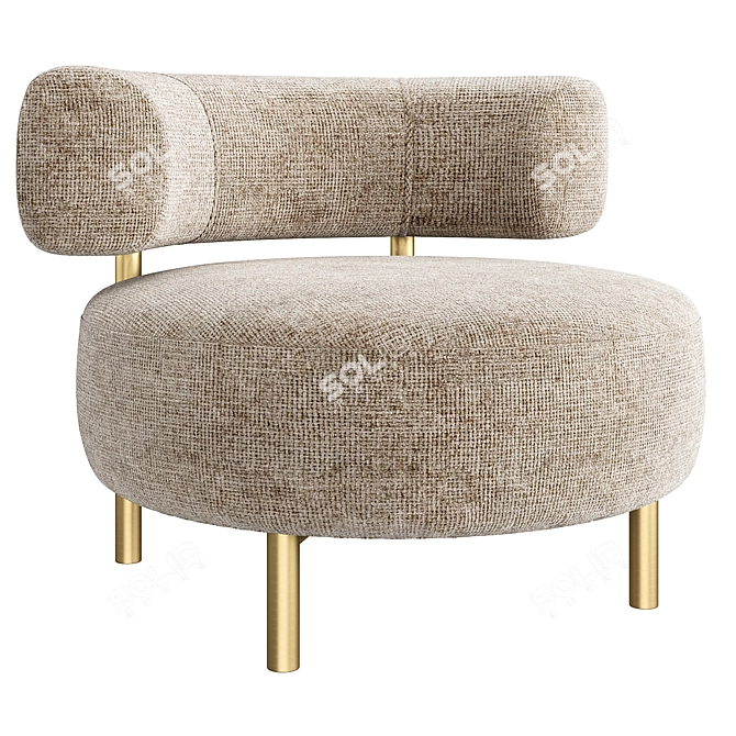  Eichholtz Thompson Chair - Classic Elegance 3D model image 1