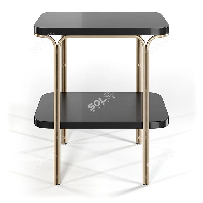 Double-tier Magazine Coffee TableLuxore 3D model image 2