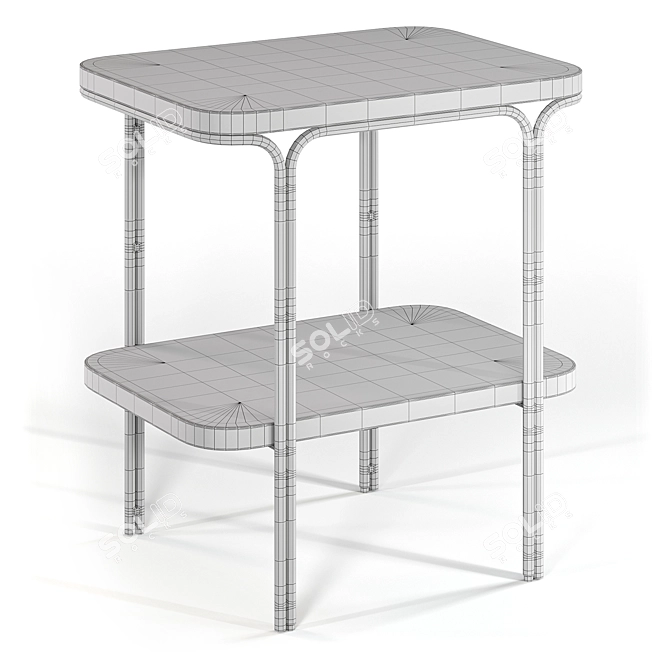 Double-tier Magazine Coffee TableLuxore 3D model image 3