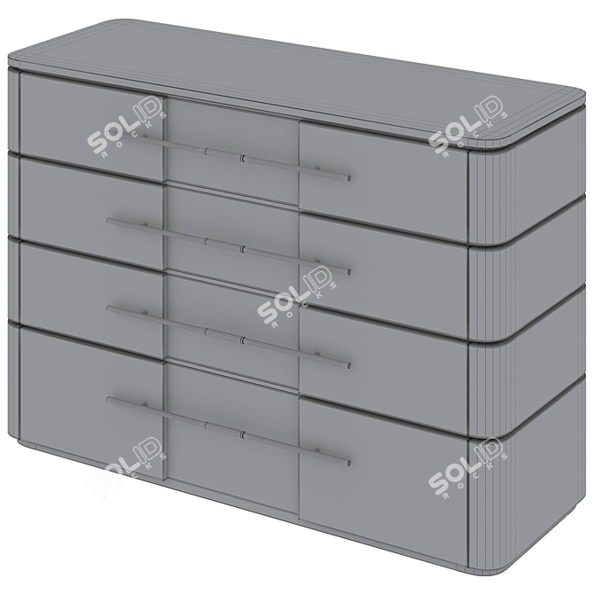 Elegant AGRA Chest Drawers 3D model image 5