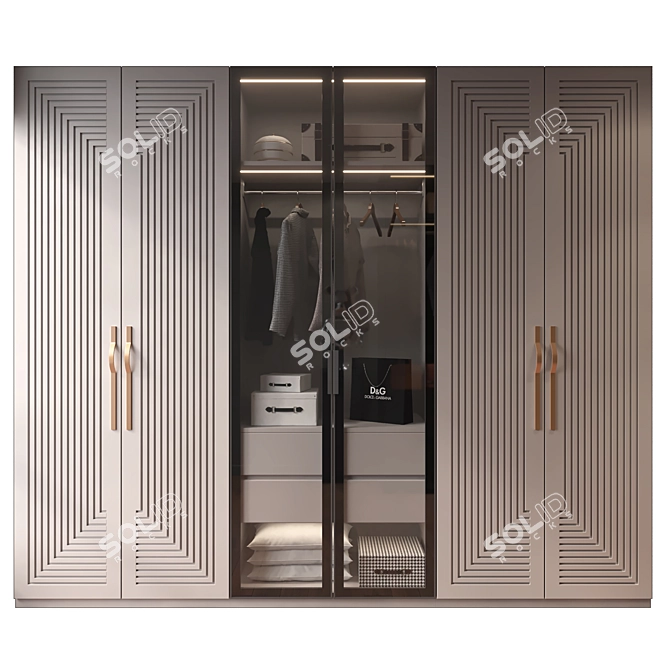 Modern Furniture Decor Set 3D model image 1