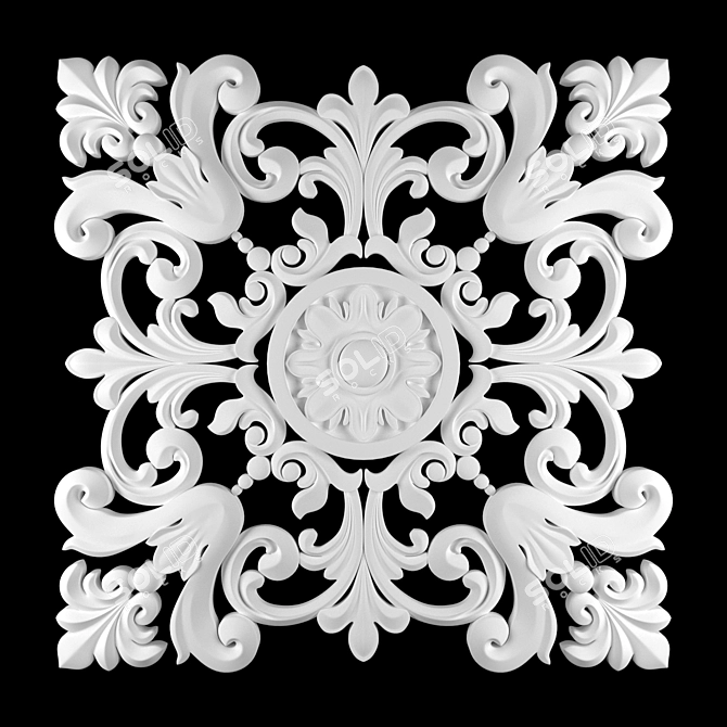 Elegant 3D Ornament Design Kit 3D model image 3