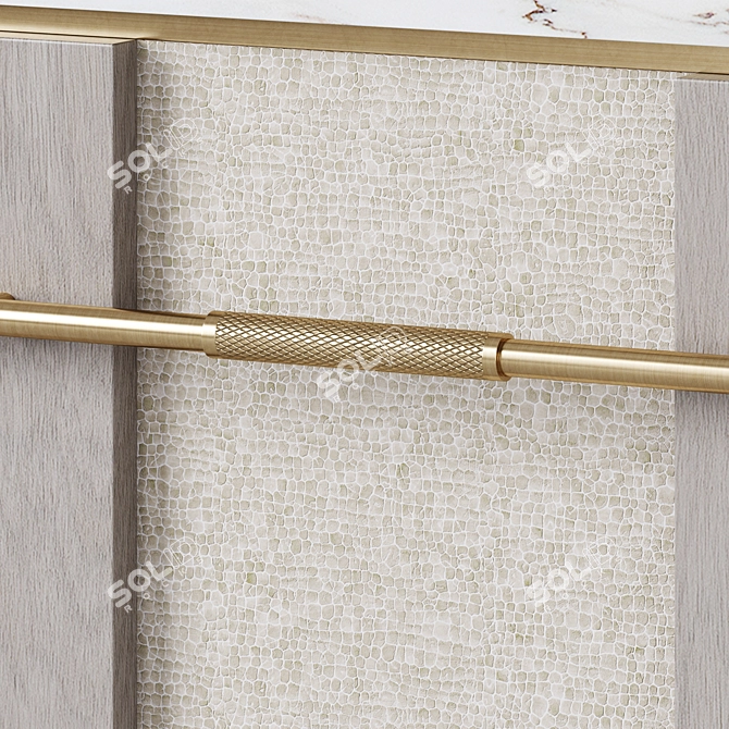 Elegant Agra Vanity Unit 3D model image 2