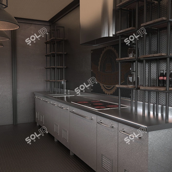 Urban Brew Box Café 3D model image 3