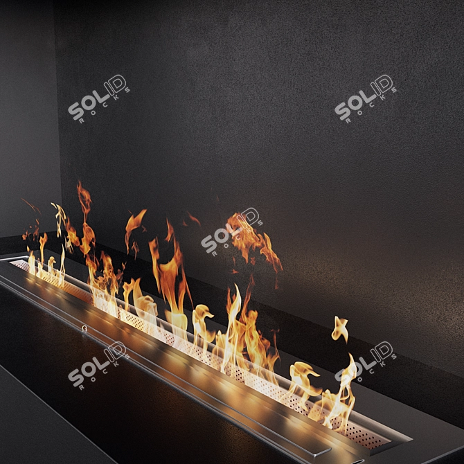 Fireplace Wall Mount CorAl VRay 3D model image 2