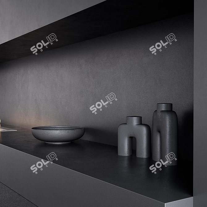 Fireplace Wall Mount CorAl VRay 3D model image 3