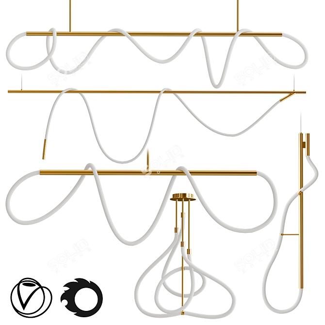 Glorify Contemporary Lighting Collection 3D model image 1