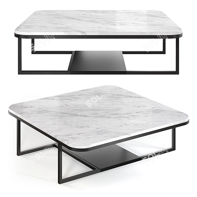 Teora Magazine Table: Modern Design 3D model image 1