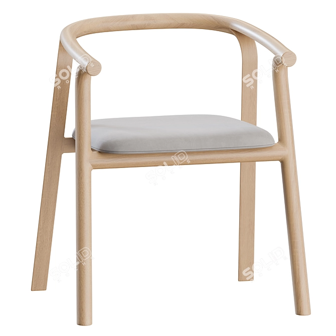 Condehouse Splinter Armchair: Elegant Design 3D model image 5