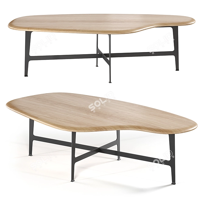 Elegant Addison Coffee Table 3D model image 1