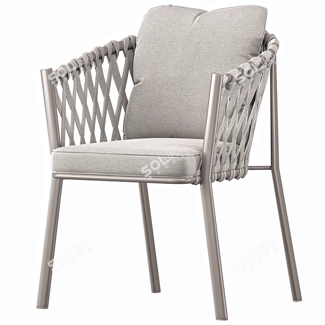 Karel Outdoor Table & Chair 3D model image 2