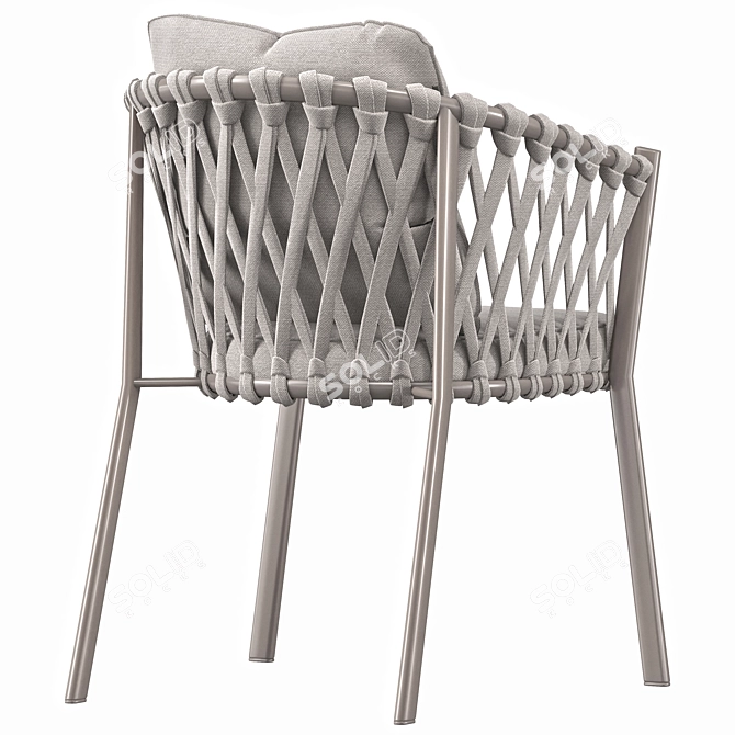 Karel Outdoor Table & Chair 3D model image 3