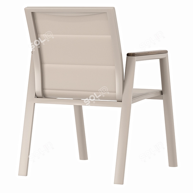Lora Garden Chair, Elegant Design 3D model image 2