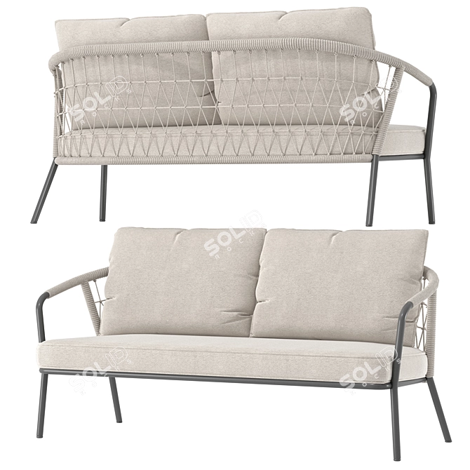 Mess Garden Seating Set 3D model image 1