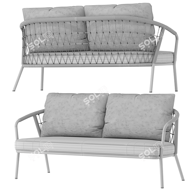 Mess Garden Seating Set 3D model image 2