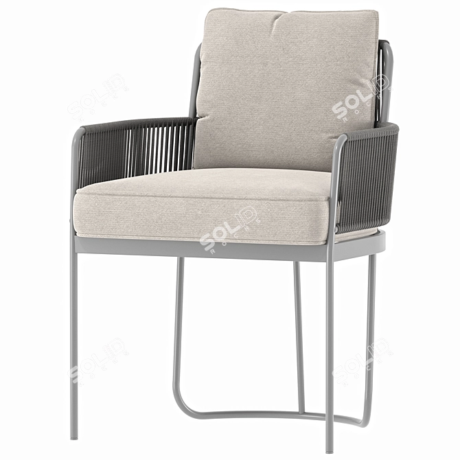 Bistro Bliss Outdoor Furniture Set 3D model image 2