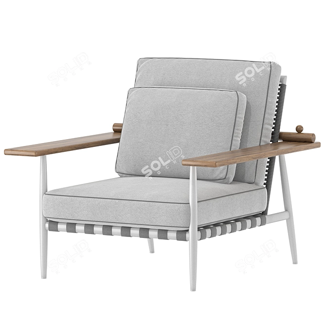 Modern Voxel Armchair Sette 3D model image 1