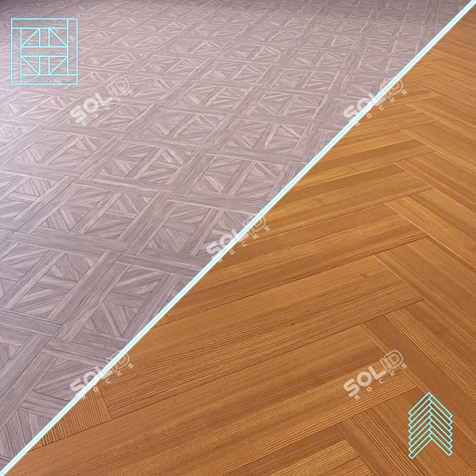 Versatile High-Quality 3D Wood Flooring 3D model image 1