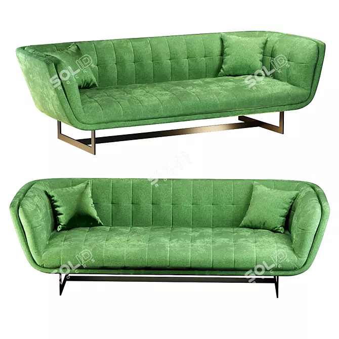 Kare Design Nashville 3-Seater Sofa 3D model image 1