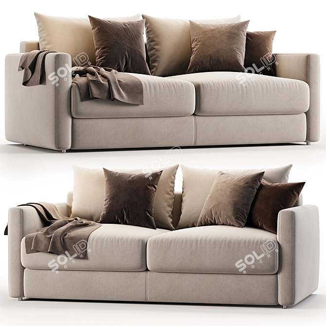 Elegant BEAUMONT Sofa 2017 Edition 3D model image 1