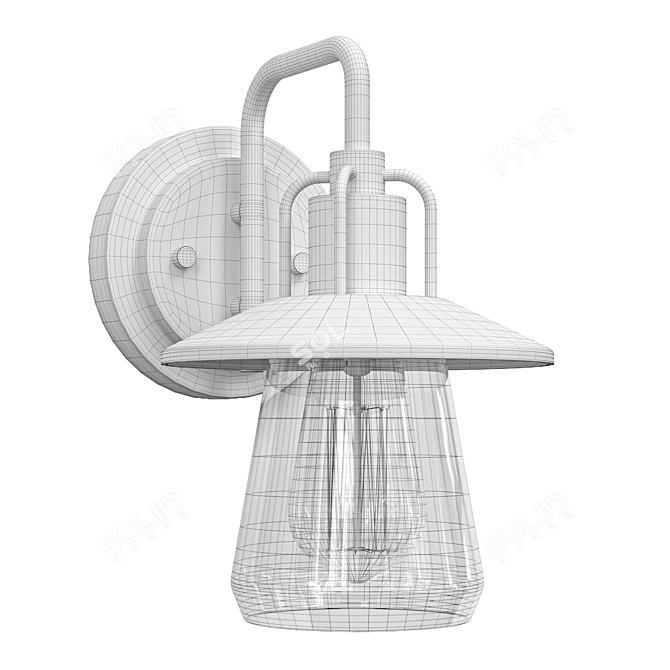 Manzanita Outdoor Wall Light Fixture 3D model image 2