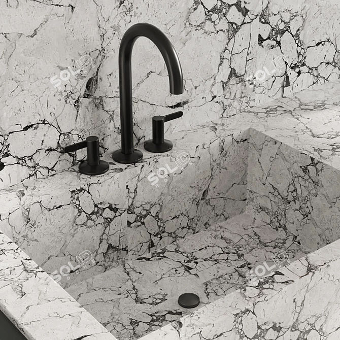 Inbani Faucet Set 30 Bathroom Set 3D model image 3