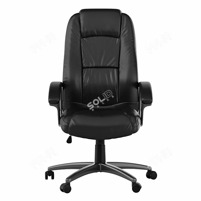 Ergonomic Leather Office Chair 3D model image 2