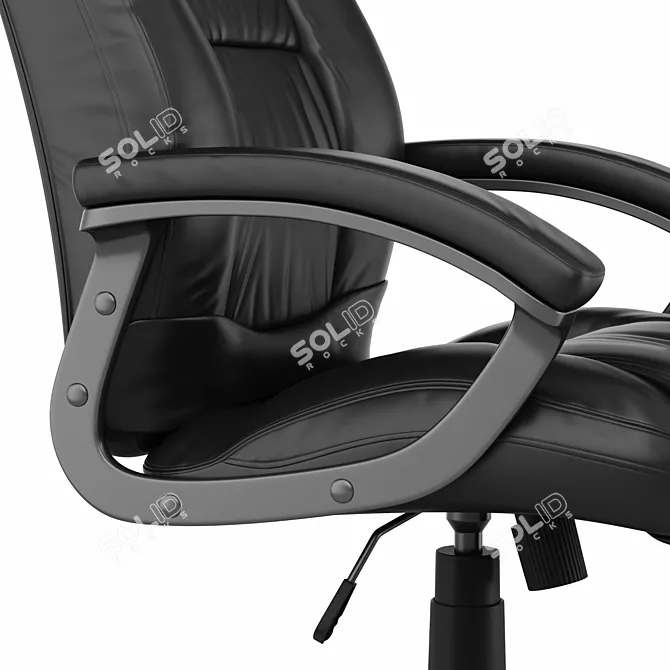 Ergonomic Leather Office Chair 3D model image 5