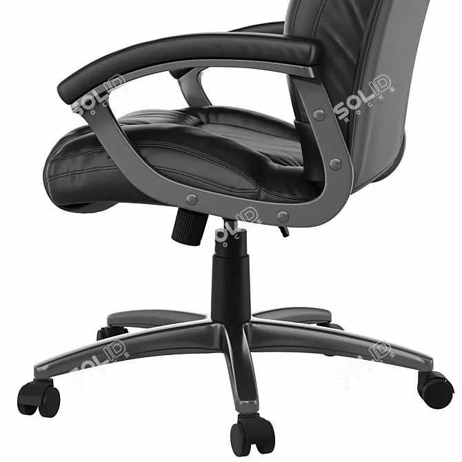 Ergonomic Leather Office Chair 3D model image 6