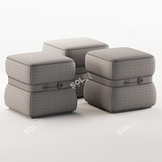 Modern Ray Stool Design 3D model image 6