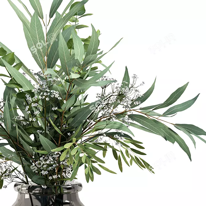 Elegant Bouquet Plant No.11 3D model image 4