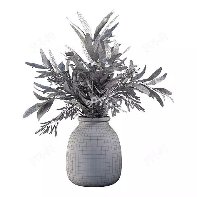 Elegant Bouquet Plant No.11 3D model image 6