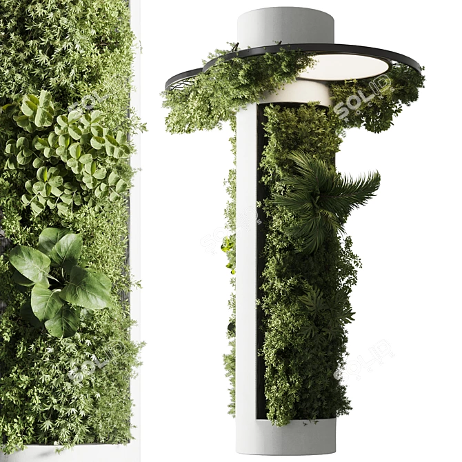 Vertical Garden Lamp 3D Model 3D model image 2