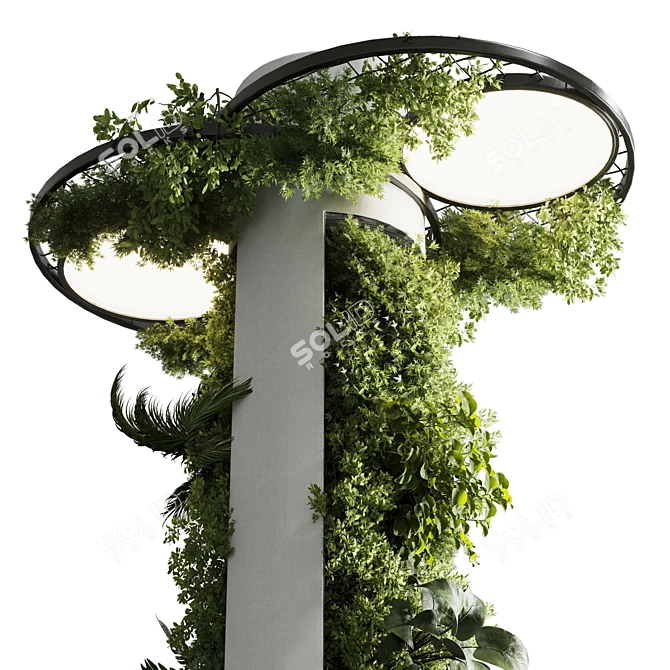 Vertical Garden Lamp 3D Model 3D model image 4