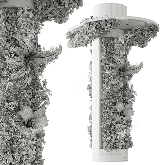 Vertical Garden Lamp 3D Model 3D model image 7