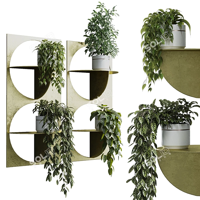 365 Plant Shelf Set: 3D Obj 3D model image 1