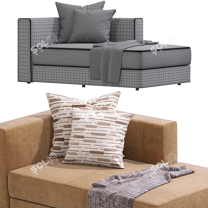 IKEA Jattebo Chaise Module 3D Model 3D model image 3