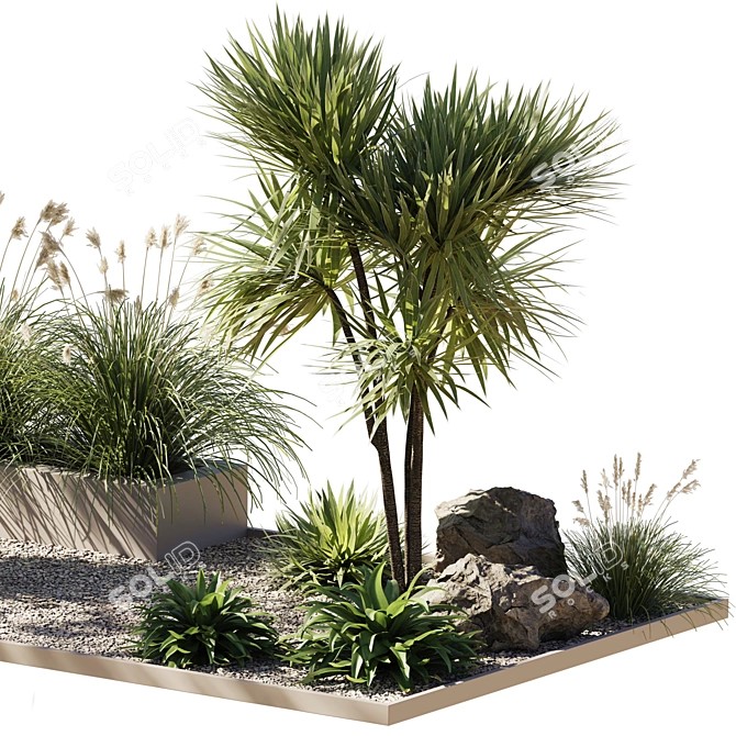 Lush Outdoor Plant Collection 15 3D model image 2