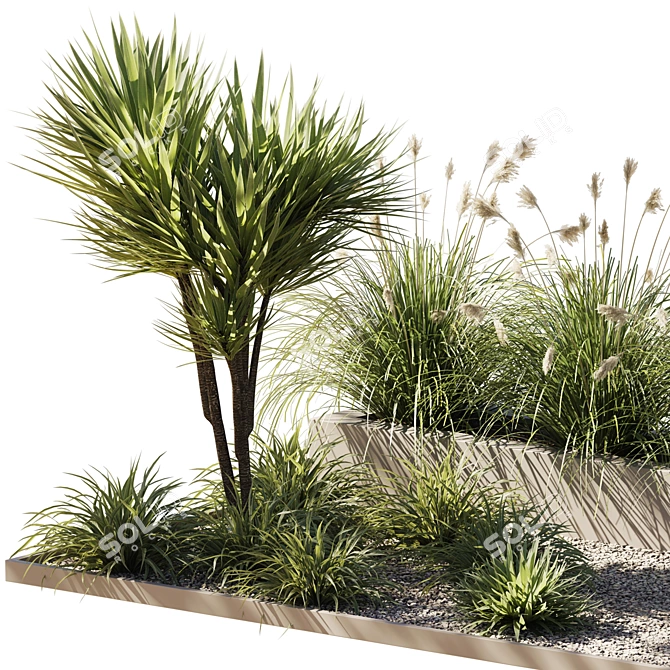 Lush Outdoor Plant Collection 15 3D model image 3